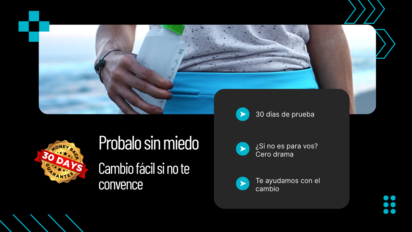 Riñonera Movlock — Sin rebote real